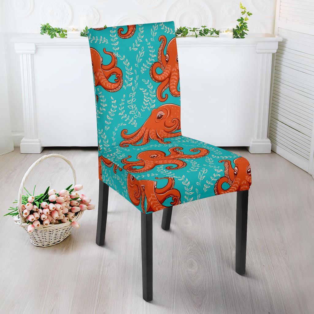 Squid Octopus Tentacle Print Pattern Chair Cover-grizzshop