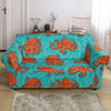 Squid Octopus Tentacle Print Pattern Loveseat Cover-grizzshop