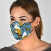 Squirrel Drawing Pattern Print Face Mask-grizzshop