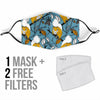 Squirrel Drawing Pattern Print Face Mask-grizzshop