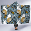 Squirrel Drawing Pattern Print Hooded Blanket-grizzshop