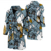 Squirrel Drawing Pattern Print Men Long Robe-grizzshop