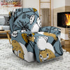 Squirrel Drawing Pattern Print Recliner Cover-grizzshop