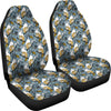 Squirrel Drawing Pattern Print Universal Fit Car Seat Cover-grizzshop