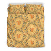 Squirrel Drawing Walnut Pattern Print Duvet Cover Bedding Set-grizzshop