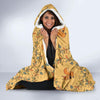 Squirrel Drawing Walnut Pattern Print Hooded Blanket-grizzshop