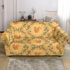 Squirrel Drawing Walnut Pattern Print Loveseat Cover-grizzshop