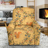 Squirrel Drawing Walnut Pattern Print Recliner Cover-grizzshop