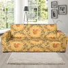 Squirrel Drawing Walnut Pattern Print Sofa Covers-grizzshop