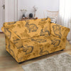 Squirrel Rabbit Pattern Print Loveseat Cover-grizzshop