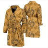 Squirrel Rabbit Pattern Print Men Long Robe-grizzshop