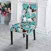 St Bernard Blue Pattern Print Chair Cover-grizzshop