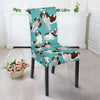 St Bernard Blue Pattern Print Chair Cover-grizzshop