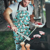 St Bernard Blue Pattern Print Men's Apron-grizzshop