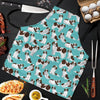 St Bernard Blue Pattern Print Men's Apron-grizzshop