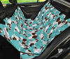 St Bernard Blue Pattern Print Pet Car Seat Cover-grizzshop