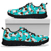 St Bernard Blue Pattern Print Sneaker Shoes For Men Women-grizzshop