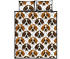 St Bernard Pattern Print Bed Set Quilt-grizzshop