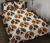 St Bernard Pattern Print Bed Set Quilt-grizzshop