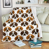 St Bernard Pattern Print Blanket-grizzshop