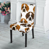 St Bernard Pattern Print Chair Cover-grizzshop