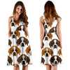 St Bernard Pattern Print Dress-grizzshop