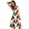 St Bernard Pattern Print Dress-grizzshop