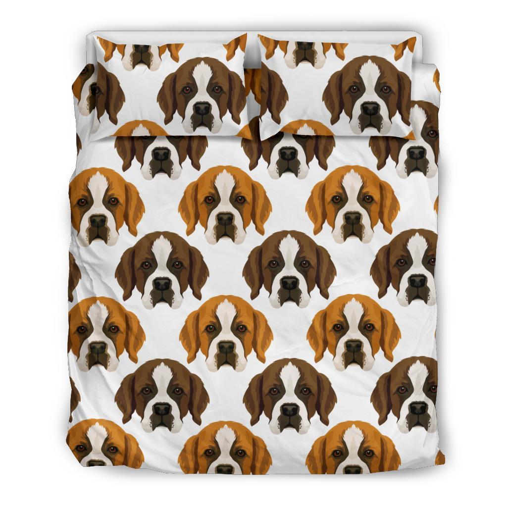 St Bernard Pattern Print Duvet Cover Bedding Set-grizzshop