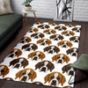 St Bernard Pattern Print Floor Mat-grizzshop