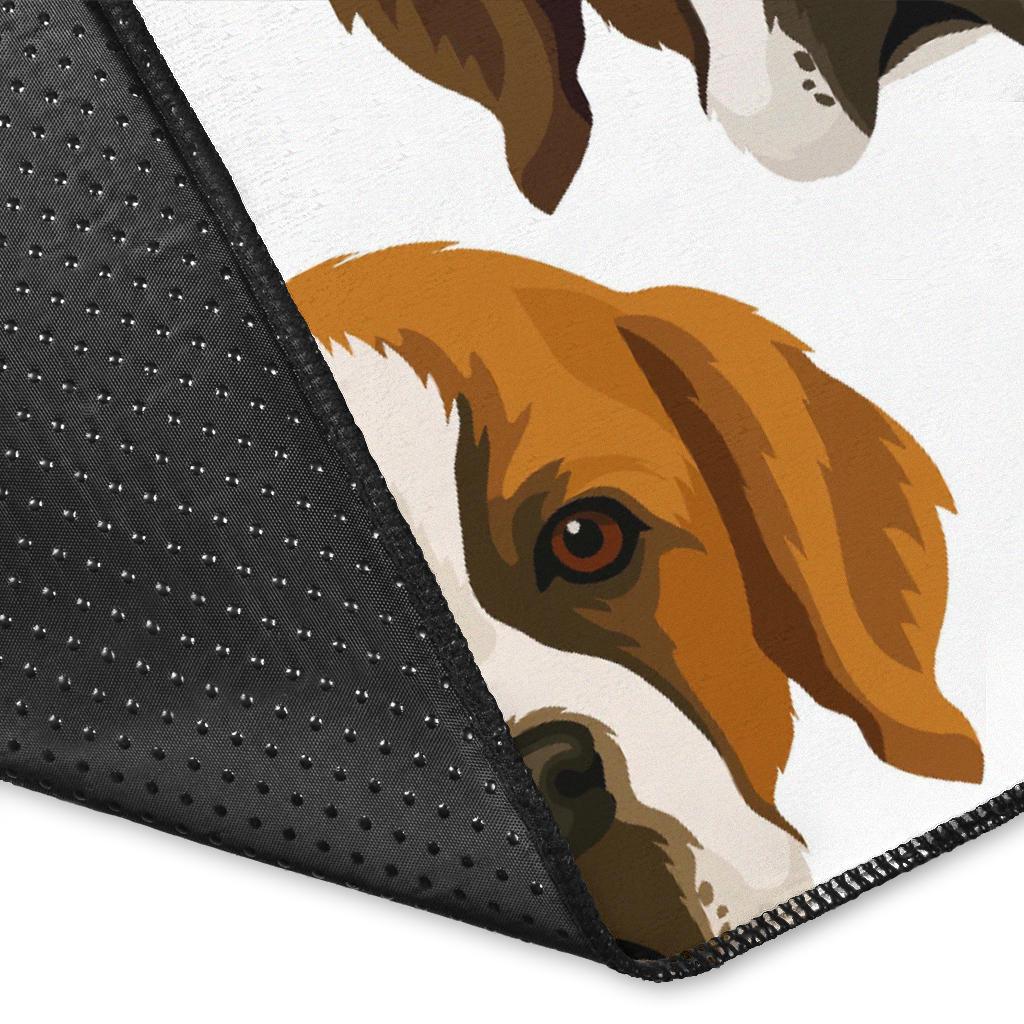 St Bernard Pattern Print Floor Mat-grizzshop