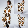 St Bernard Pattern Print Hooded Blanket-grizzshop