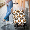 St Bernard Pattern Print Luggage Cover Protector-grizzshop