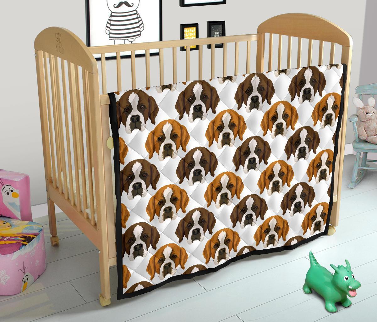 St Bernard Pattern Print Quilt-grizzshop