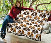 St Bernard Pattern Print Quilt-grizzshop