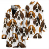 St Bernard Pattern Print Women Long Robe-grizzshop