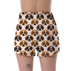 St Bernard Pattern Print Women's Shorts-grizzshop