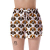 St Bernard Pattern Print Women's Shorts-grizzshop