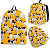 St Bernard Yellow Pattern Print Backpack-grizzshop