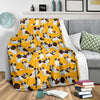 St Bernard Yellow Pattern Print Blanket-grizzshop