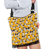 St Bernard Yellow Pattern Print Crossbody bags-grizzshop