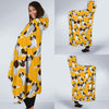 St Bernard Yellow Pattern Print Hooded Blanket-grizzshop