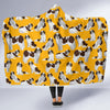 St Bernard Yellow Pattern Print Hooded Blanket-grizzshop