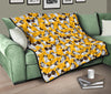 St Bernard Yellow Pattern Print Quilt-grizzshop