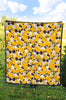 St Bernard Yellow Pattern Print Quilt-grizzshop