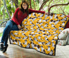 St Bernard Yellow Pattern Print Quilt-grizzshop