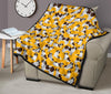 St Bernard Yellow Pattern Print Quilt-grizzshop