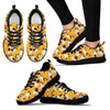 St Bernard Yellow Pattern Print Sneaker Shoes For Men Women-grizzshop