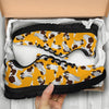 St Bernard Yellow Pattern Print Sneaker Shoes For Men Women-grizzshop