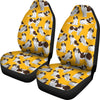 St Bernard Yellow Pattern Print Universal Fit Car Seat Covers-grizzshop