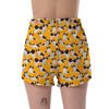 St Bernard Yellow Pattern Print Women's Shorts-grizzshop